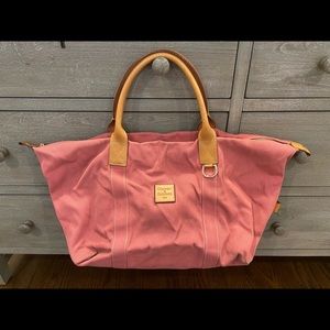Dooney and Burke duffel bag salmon color